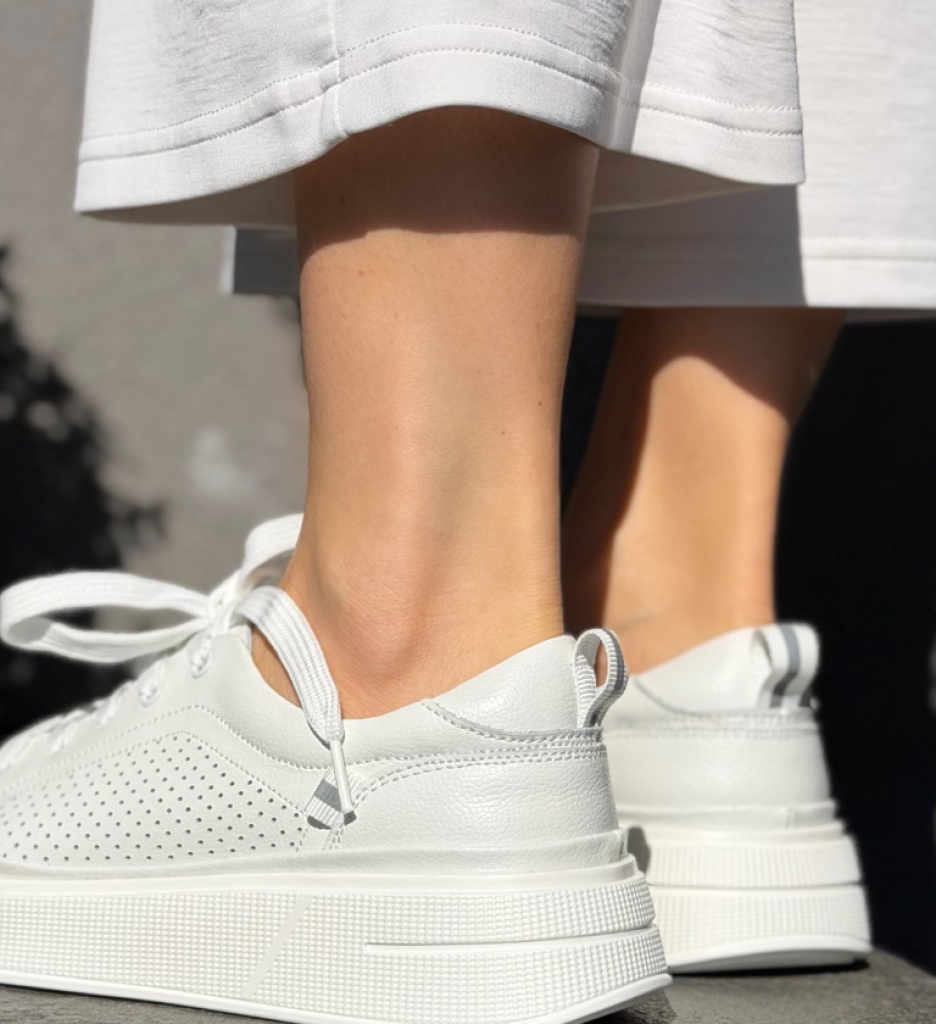 Pantofi Casual Papaye Albi – Eleganță și Confort - imagine 4