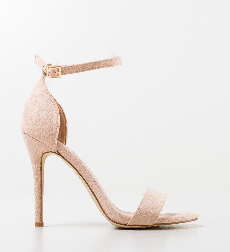 Sandale Dama Bej cu Toc Elegante - Model They - imagine 4