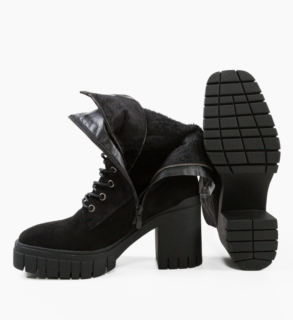 Botine Jamal Negre - Eleganță și Confort - imagine 8