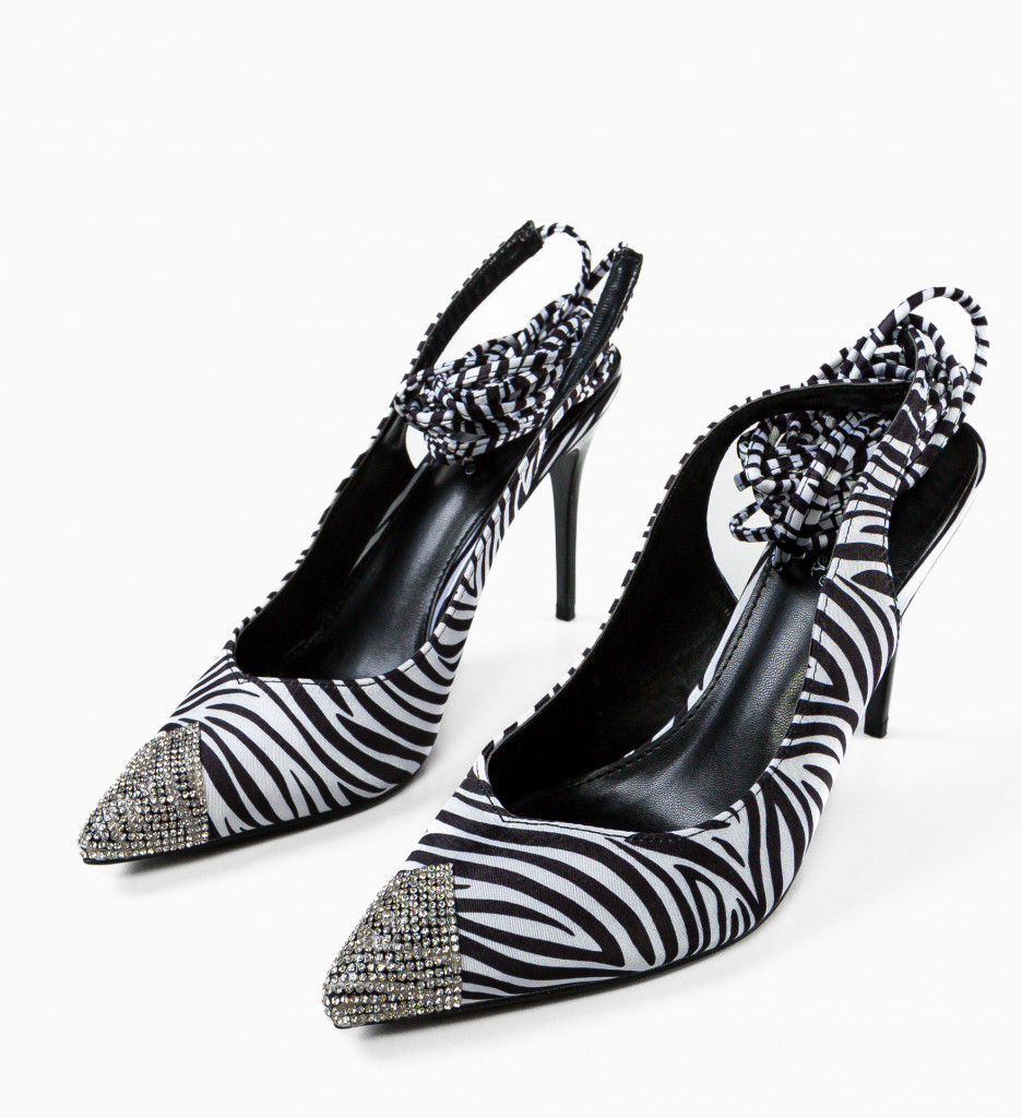 Pantofi dama Karola Zebra - Eleganță și Stil - imagine 5