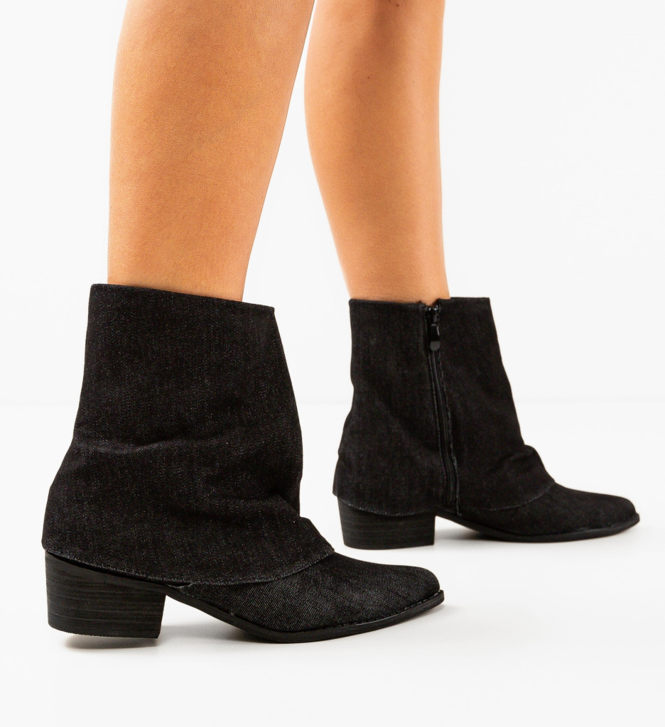 Botine Kelda Negre - Eleganță și Confort - imagine 2