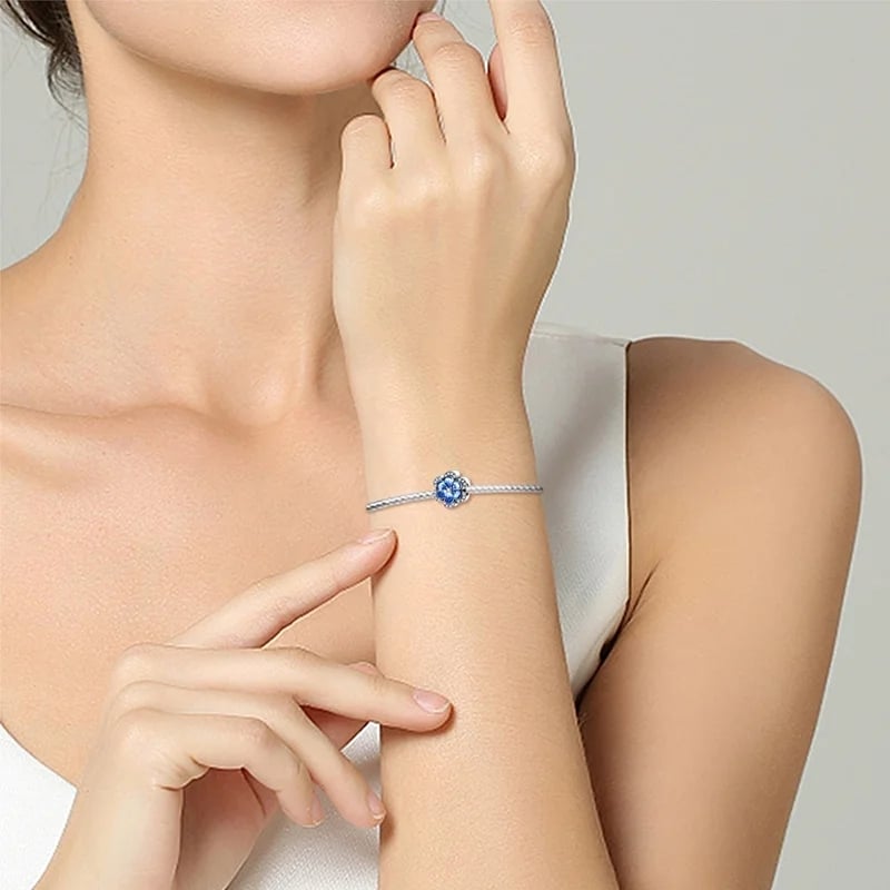 Charm Argint Delis Floare - Design Elegant - imagine 2