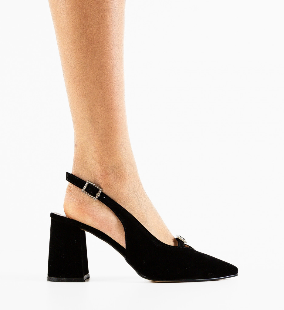 Pantofi cu toc Rich Negri 2 - Eleganță și Stil - imagine 5