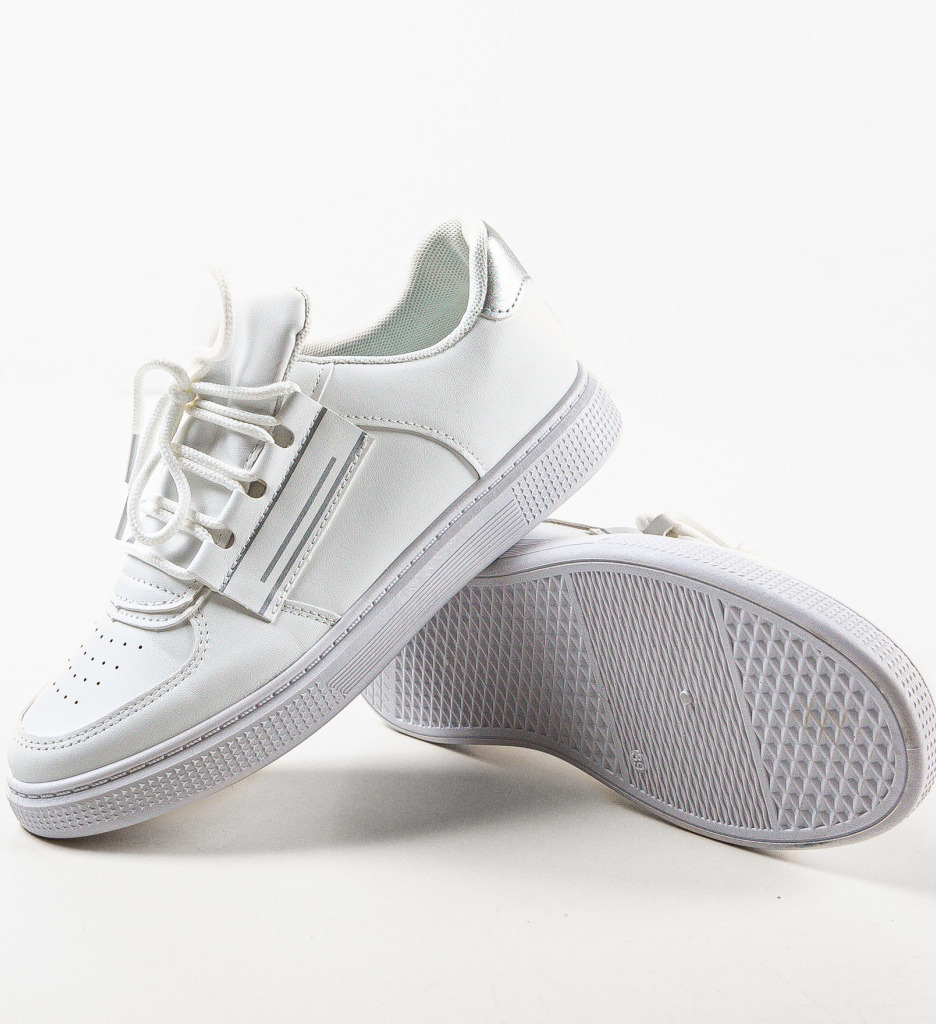 Sneakers Dama Denise Argintii - Stil si Confort - imagine 7