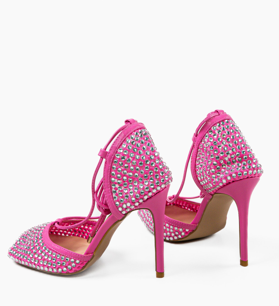 Pantofi Delores Roz Eleganți cu Toc - imagine 8