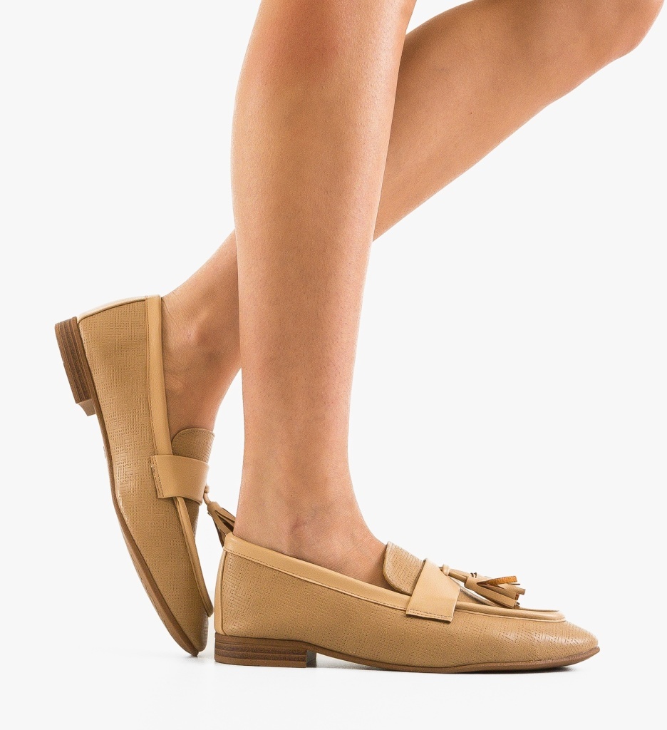 Pantofi Singleto Bej | Casual & Confortabili - imagine 3