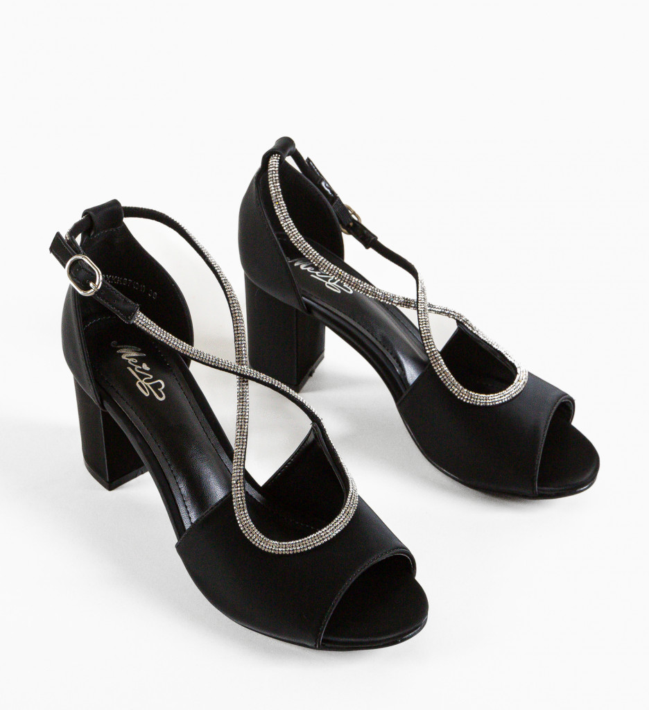 Sandale Toc Gustav Negre | Stil Elegant - imagine 6