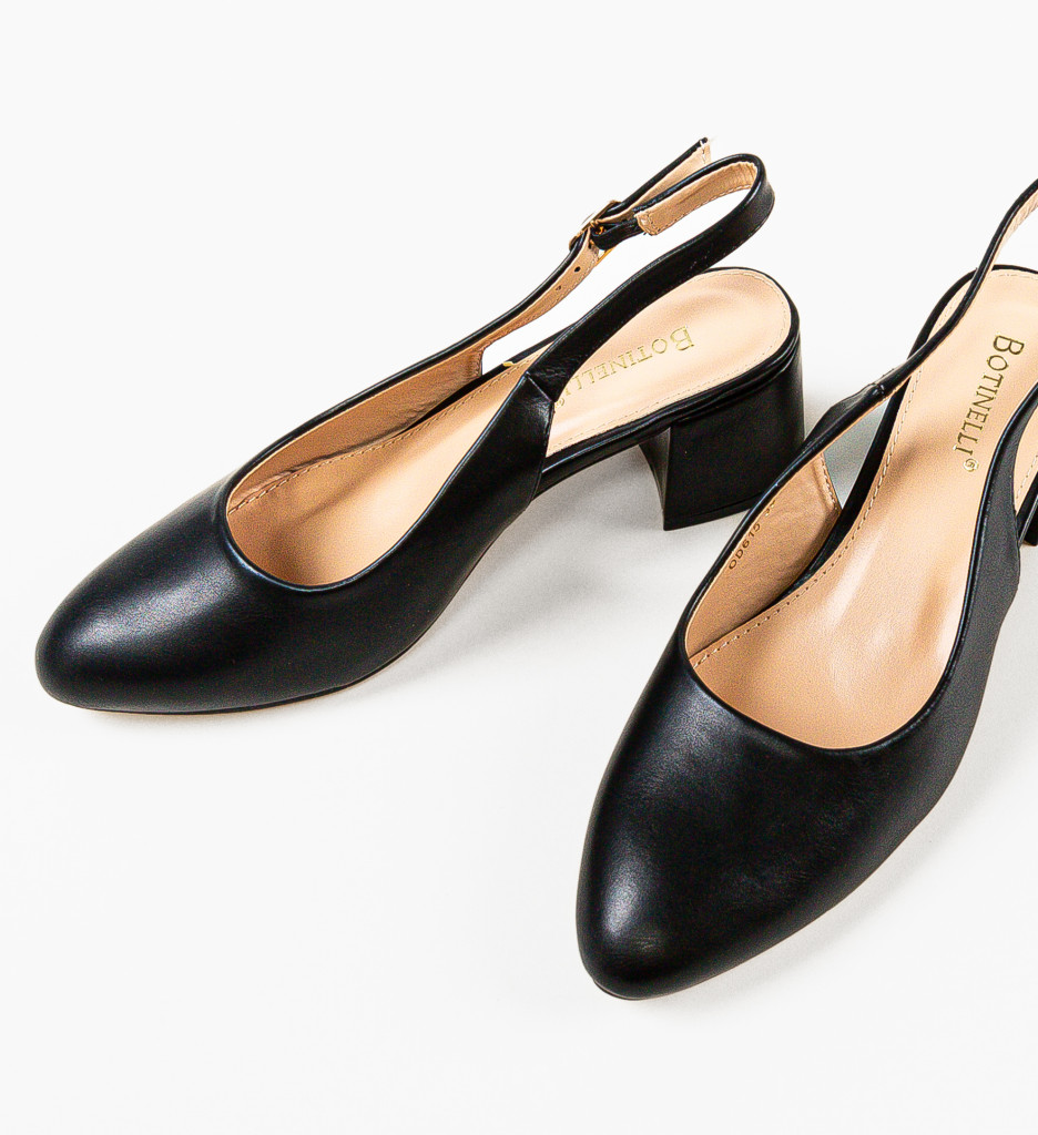 Pantofi Kytal Negri Eleganți cu Toc - imagine 5