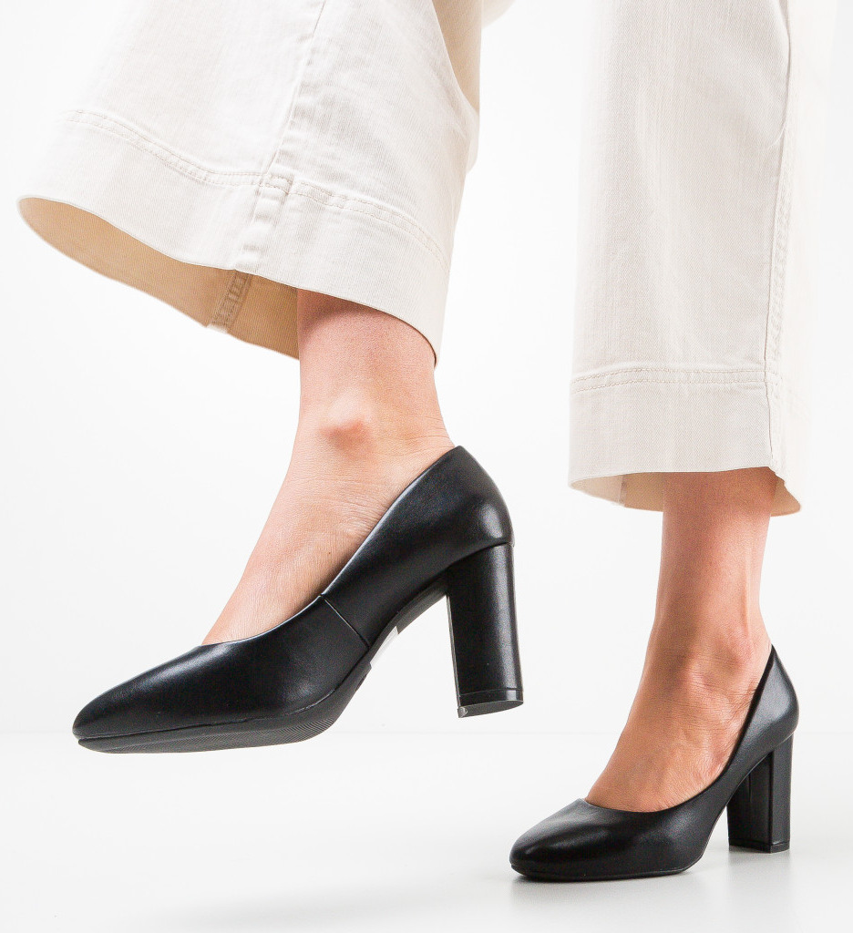 Pantofi Adas Negri cu Toc - Eleganță și Stil - imagine 3