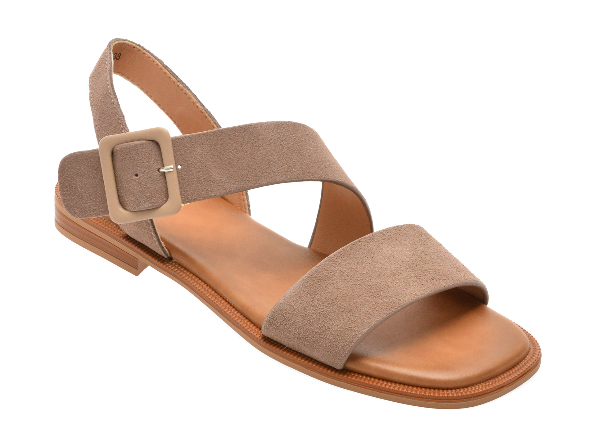 Sandale FLAVIA PASSINI gri, Piele Întoarsă, Eleganță