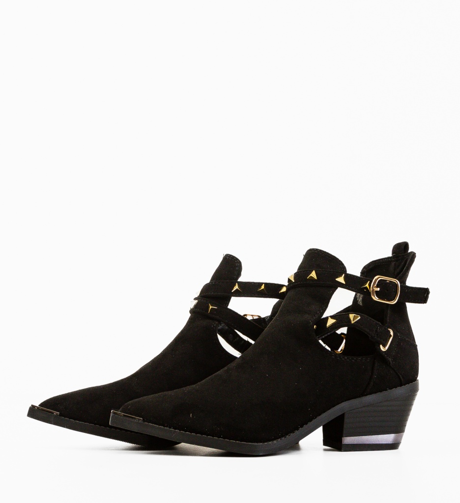 Botine Dama Qamar Negre | Eleganță și Stil - imagine 5