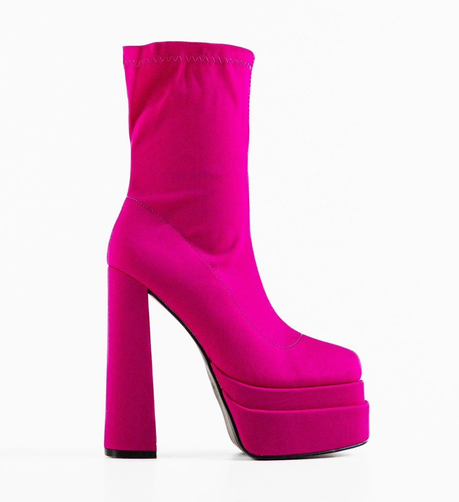 Botine Fumnan Fuchsia - Stil Vibrant si Modern - imagine 4
