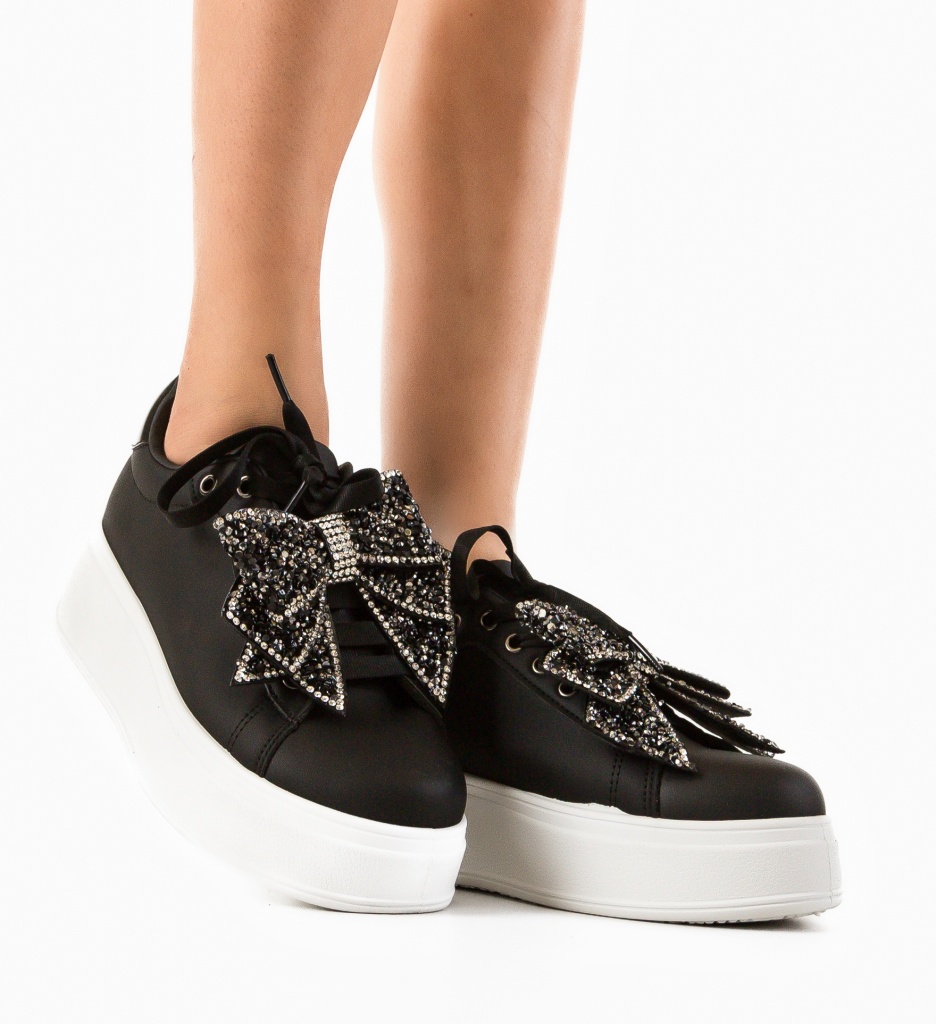 Sneakers Dama Akerman Negri | Confort și Stil