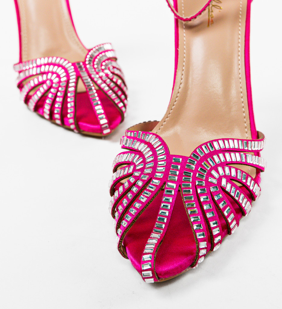 Sandale cu Toc Castellano Fuchsia - Eleganță și Stil - imagine 5