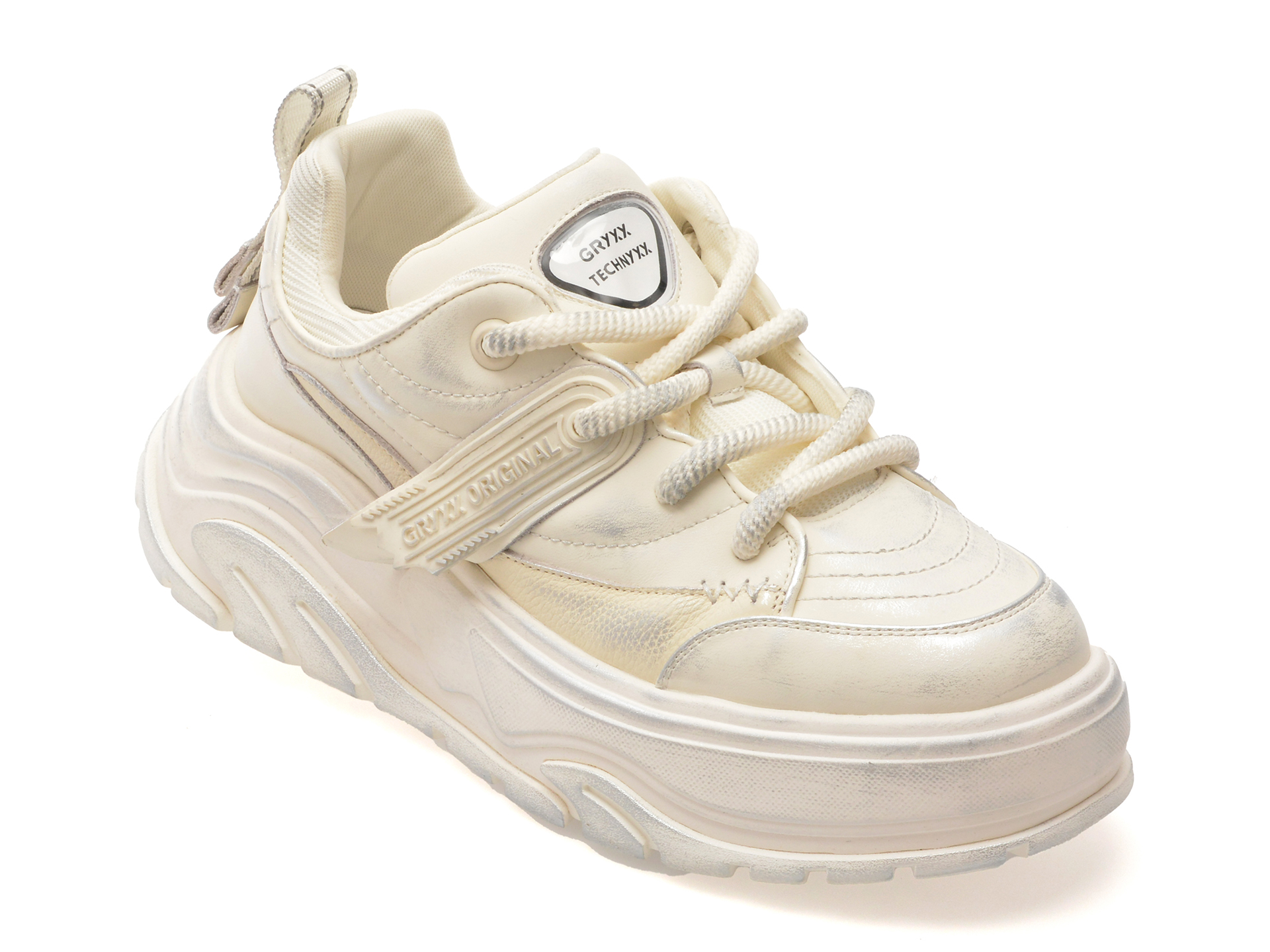 Pantofi Sport GRYXX Alb Piele Naturală