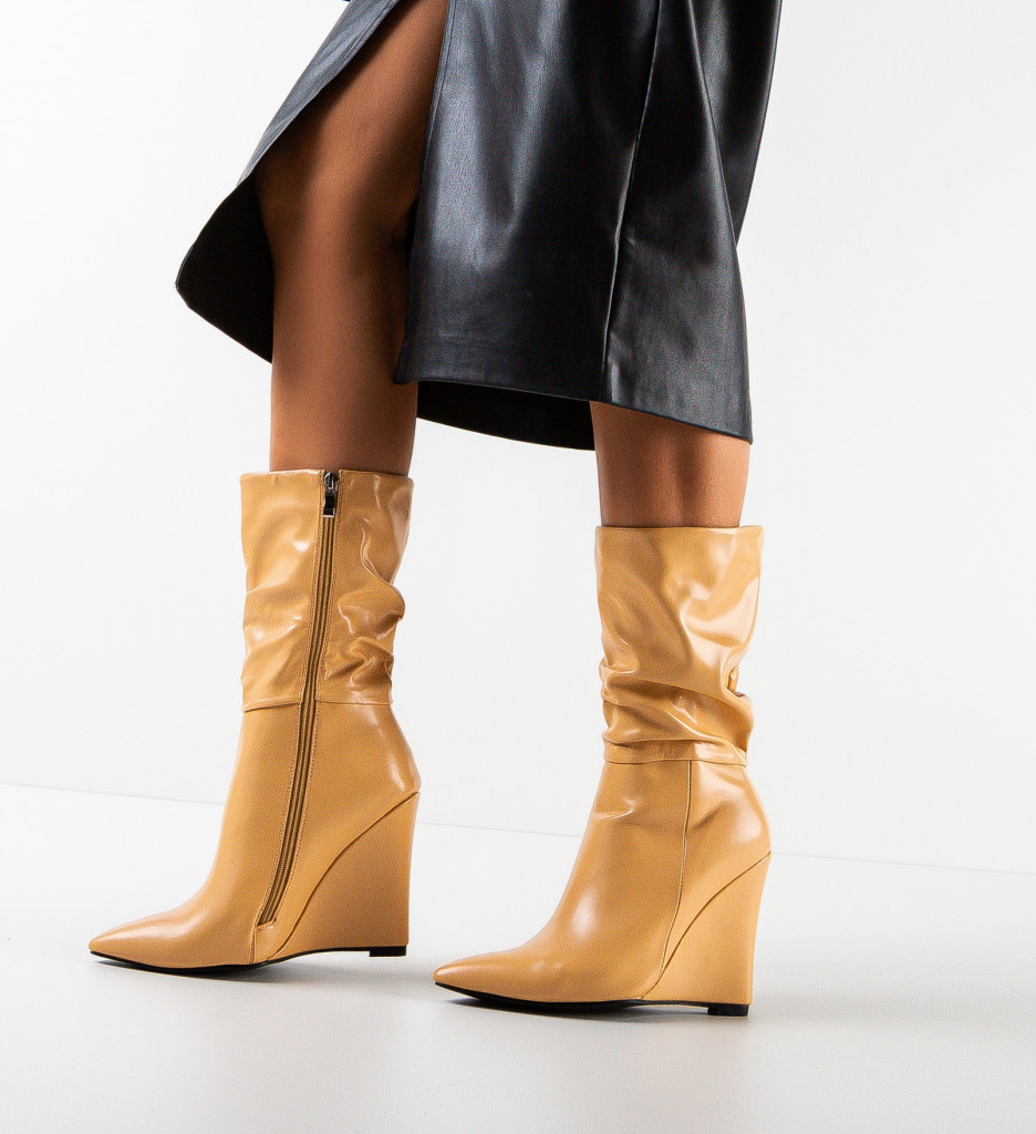 Botine Dama Freeman Bej - Eleganță și Confort - imagine 2