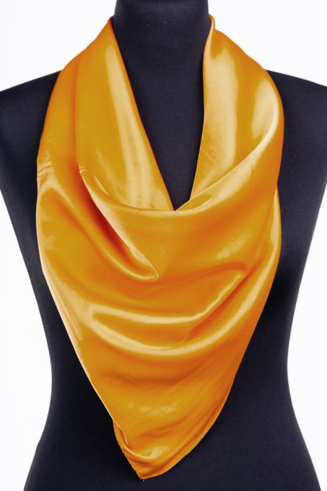 Esarfă Shopika Galben Muștar Mătase - imagine 1