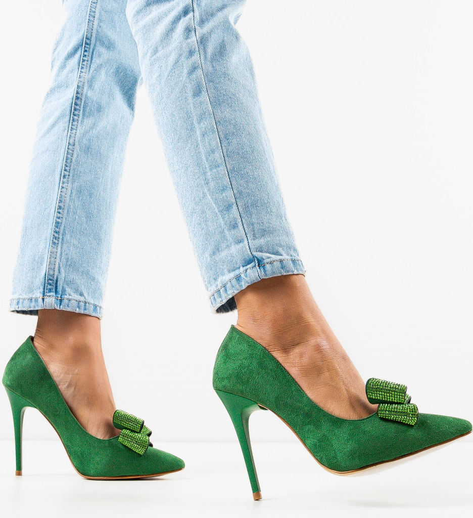 Pantofi cu Toc Farma Verzi - Eleganță Asigurată - imagine 3