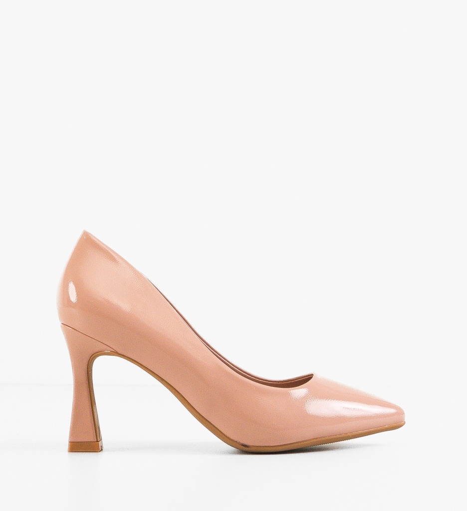 Pantofi Dama Tany Roz Eleganți cu Toc - imagine 6