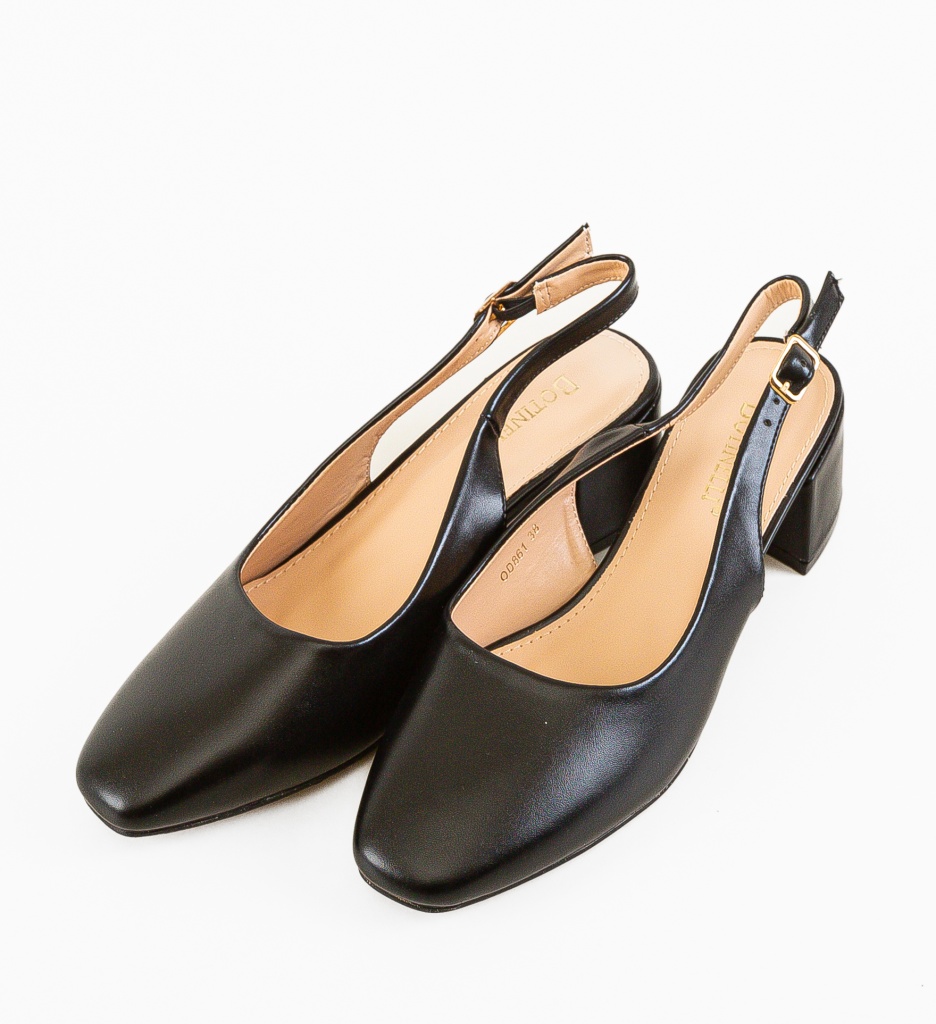 Kheian Pantofi Negri cu Toc - Eleganță Asigurată - imagine 6