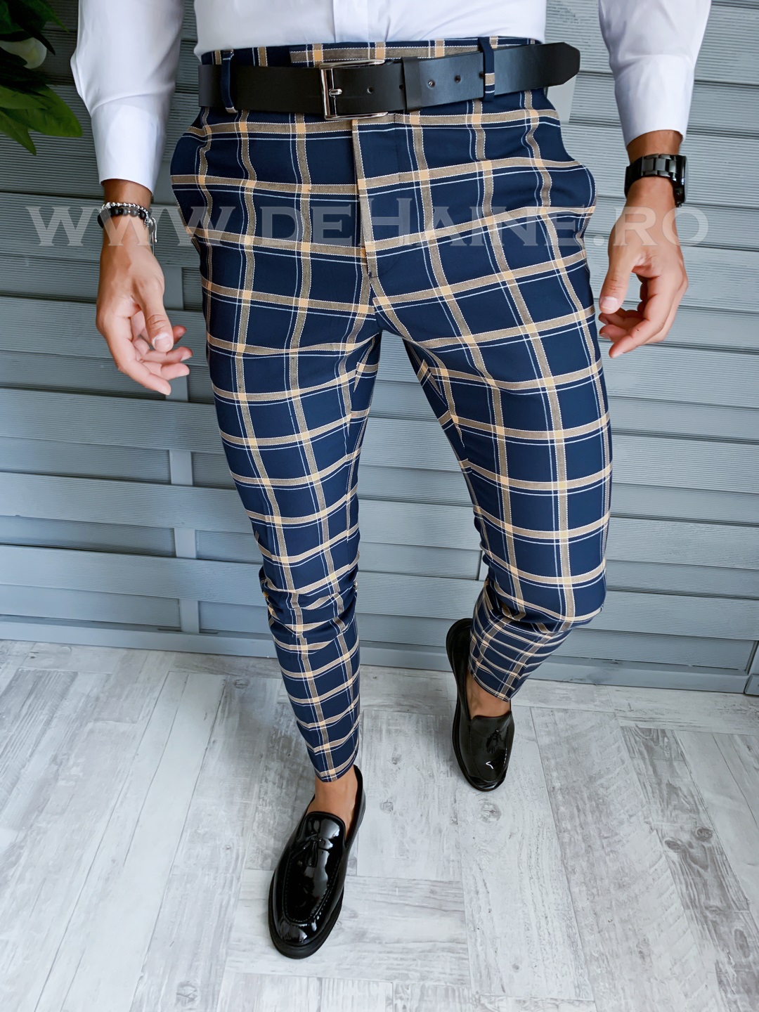 Pantaloni Barbati Eleganti Conici Office B1861