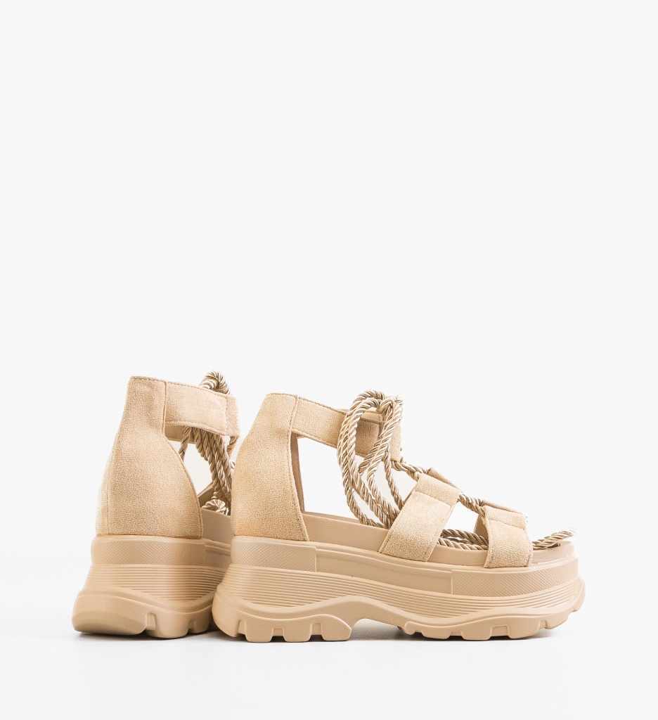 Platforme Dama Ayna Bej - Eleganță și Confort - imagine 2