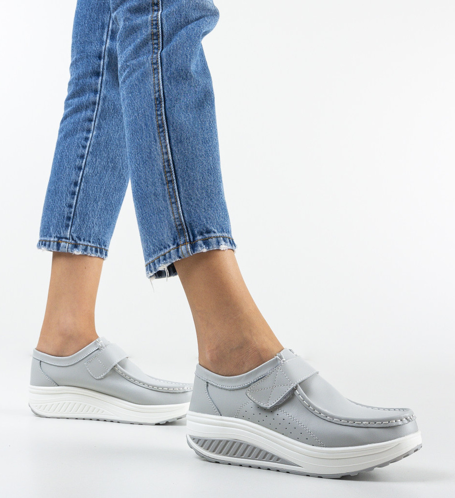 Pantofi Casual Marko Gri - Confort și Stil Zilnic