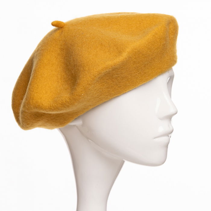Bereta Franceză Shopika | Lână 100% Mustar
