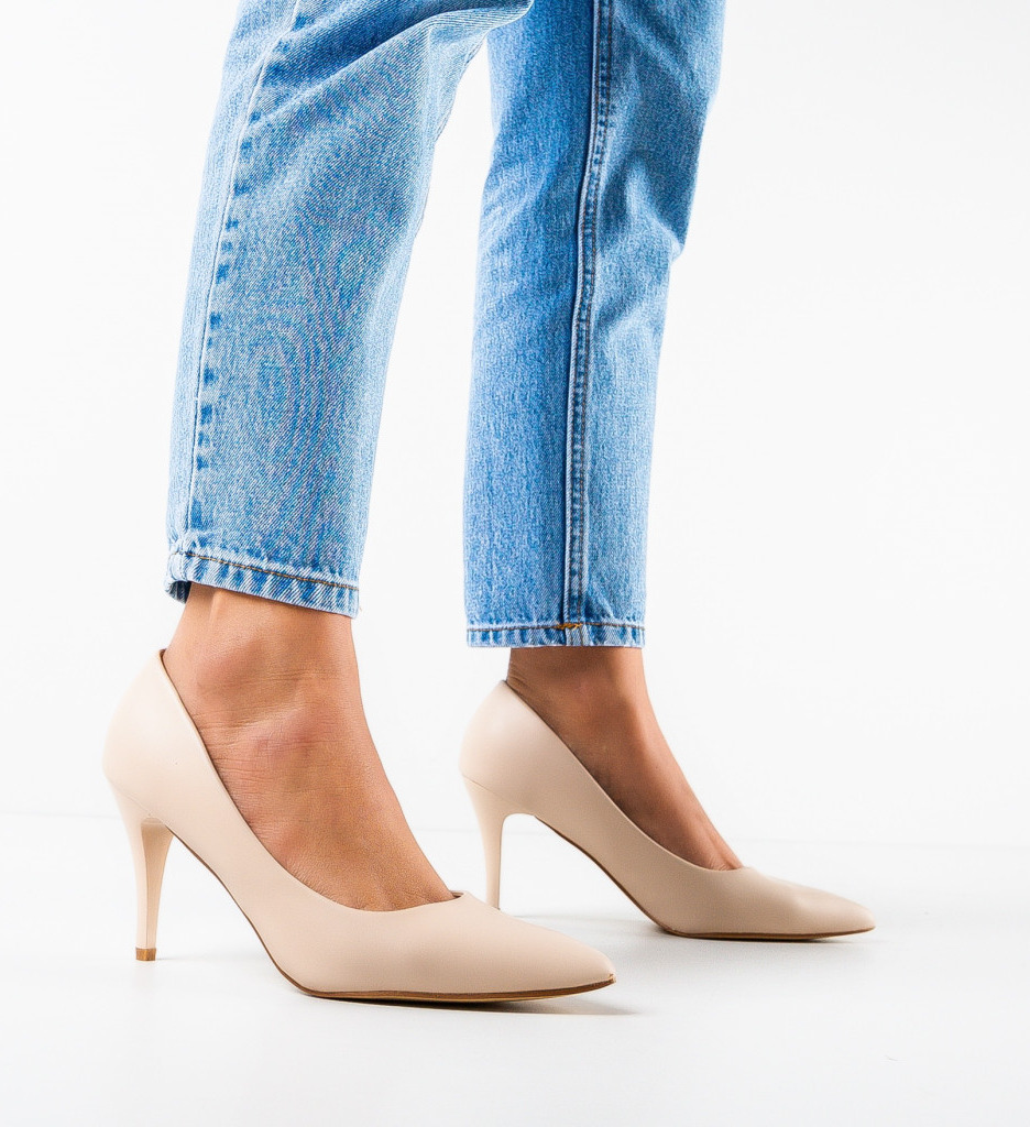 Pantofi Dama Halek Bej - Eleganță Modernă - imagine 2