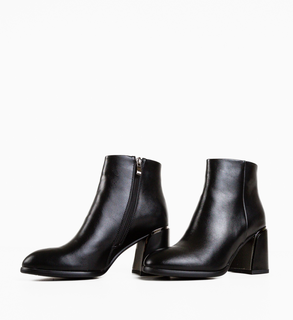 Botine Dama Fadana Negre - Eleganță și Stil - imagine 7