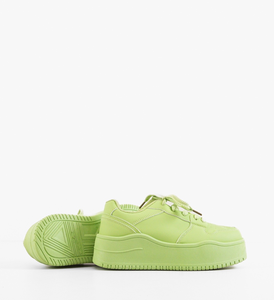 Sneakers Dama Kramy Verzi | Confort Modern - imagine 3