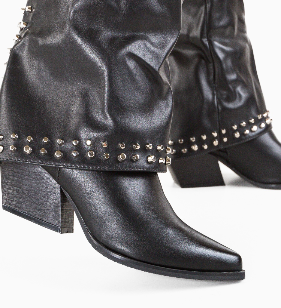 Botine Dama Floor Negre | Eleganță și Confort - imagine 3