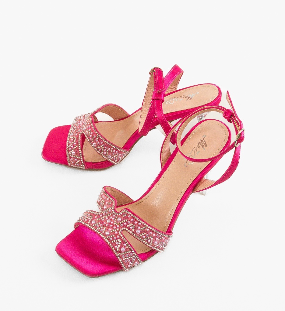 Sandale cu toc Harest Fuchsia - Eleganță și Stil - imagine 4