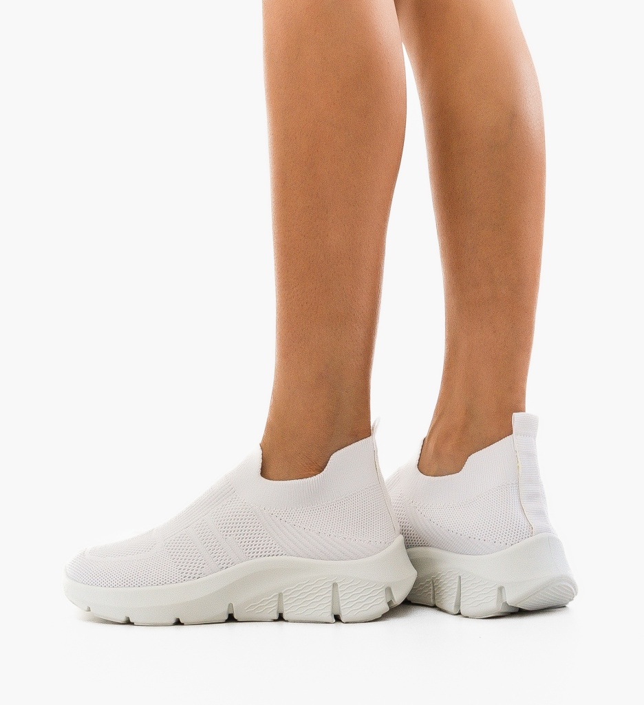 Sneakers Dama Tyta Albi | Confort și Stil - imagine 3