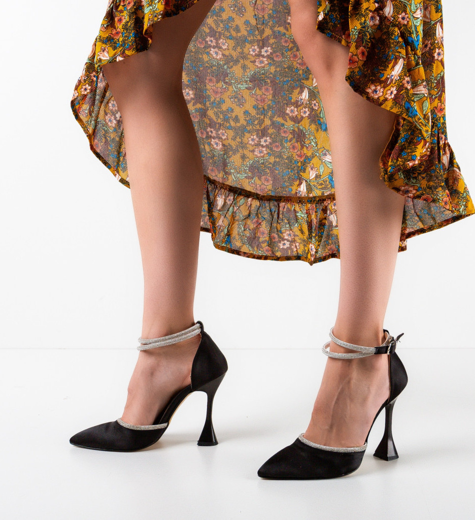 Pantofi Dama Shug Negri cu Toc Elegant - imagine 3