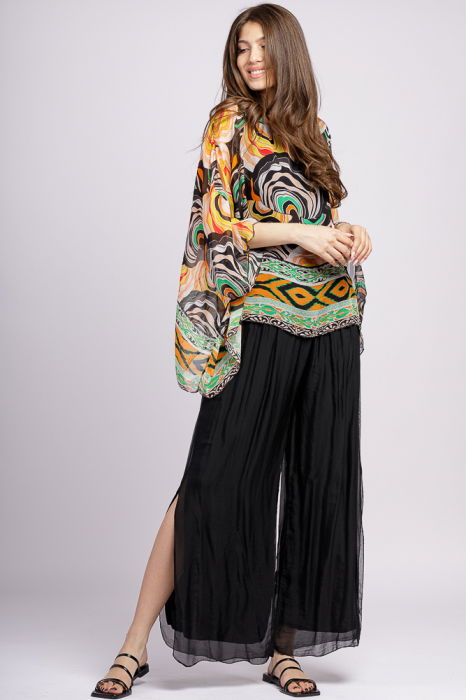 Pantaloni Negri Matase Shopika | Eleganță & Confort