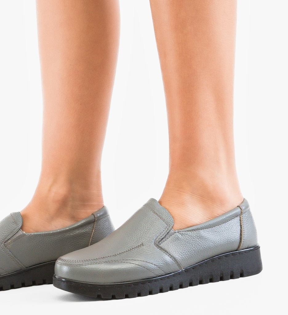 Pantofi Casual Gherghy Gri – Confort și Stil - imagine 3