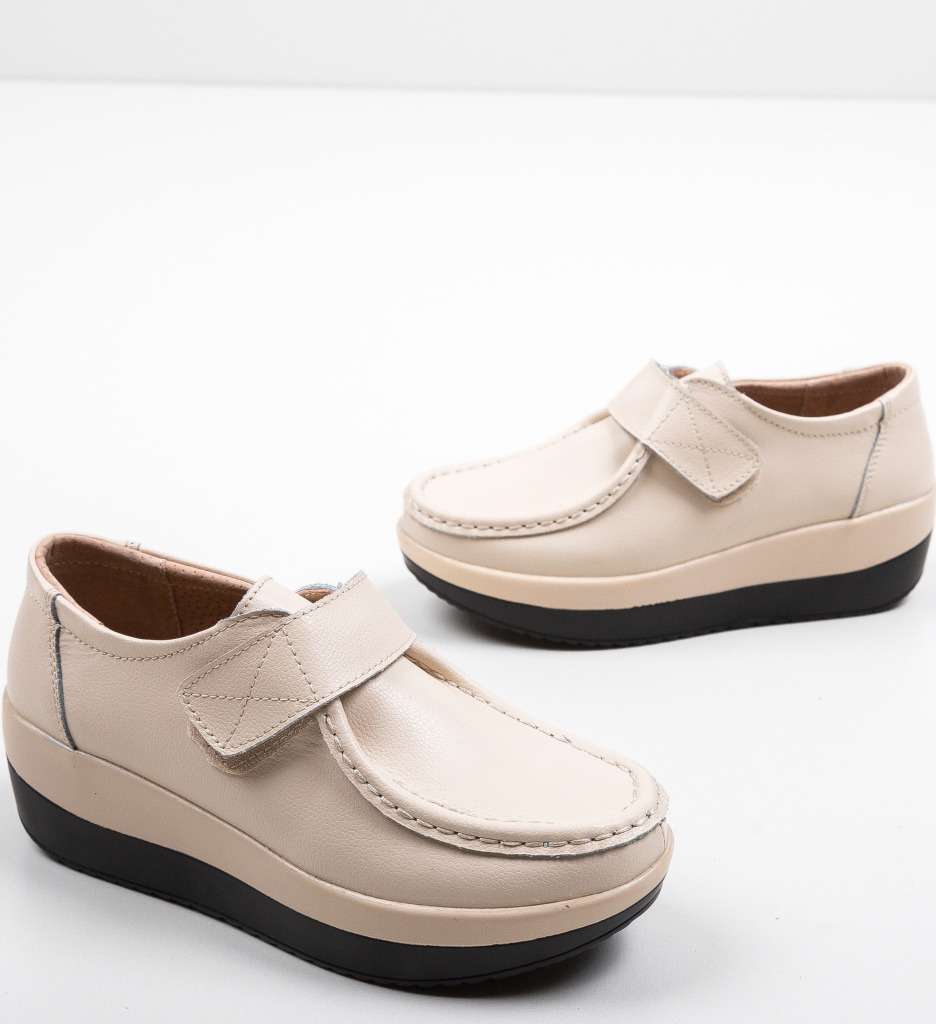 Pantofi Casual Groma Bej | Confort și Eleganță - imagine 7