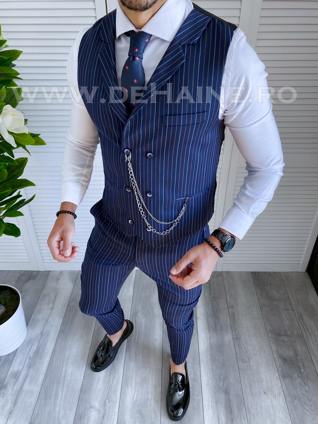 Compleu Barbati Elegant Vesta + Pantaloni Office