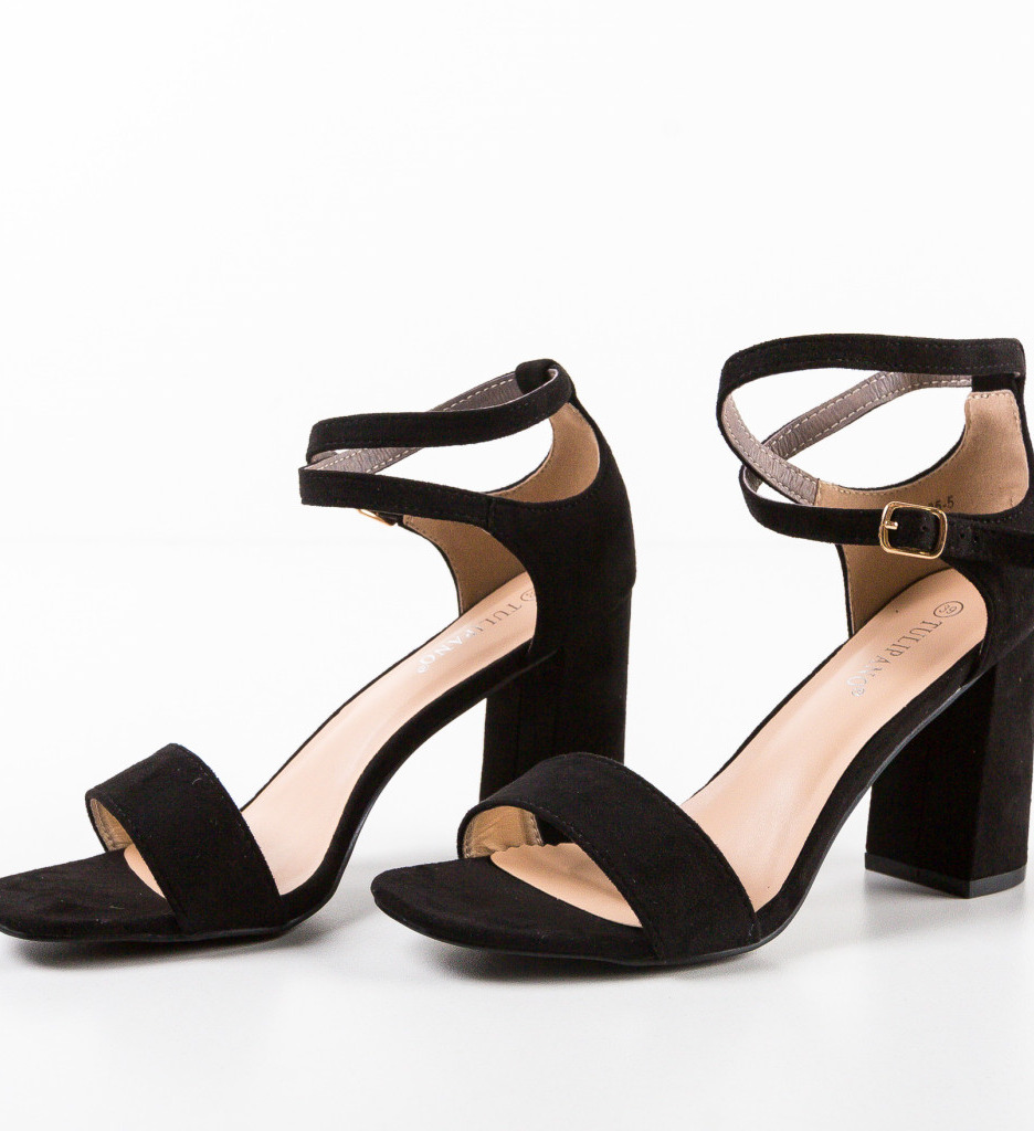 Sandale cu toc Lokka Negre - Eleganță și Stil - imagine 6