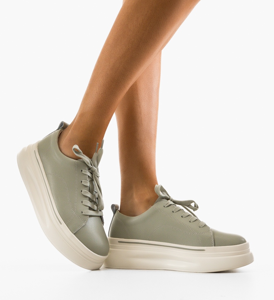 Sneakers Dama Rowna Turcoaz - Confort și Stil - imagine 2