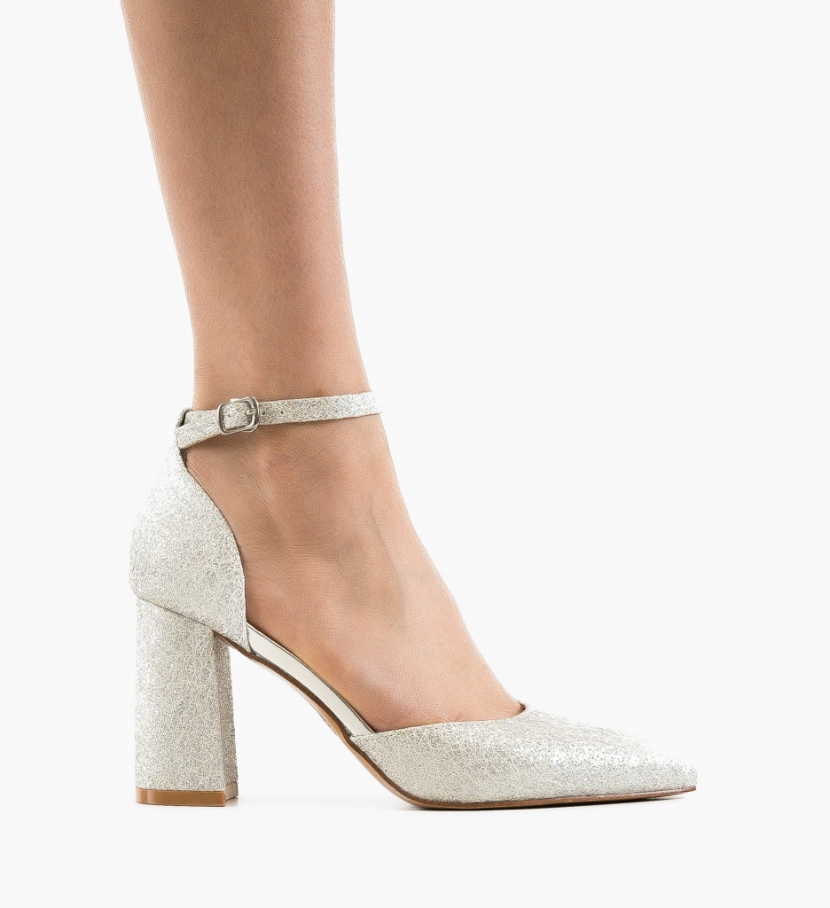 Pantofi Jana Argintii | Eleganță și Stil - imagine 6
