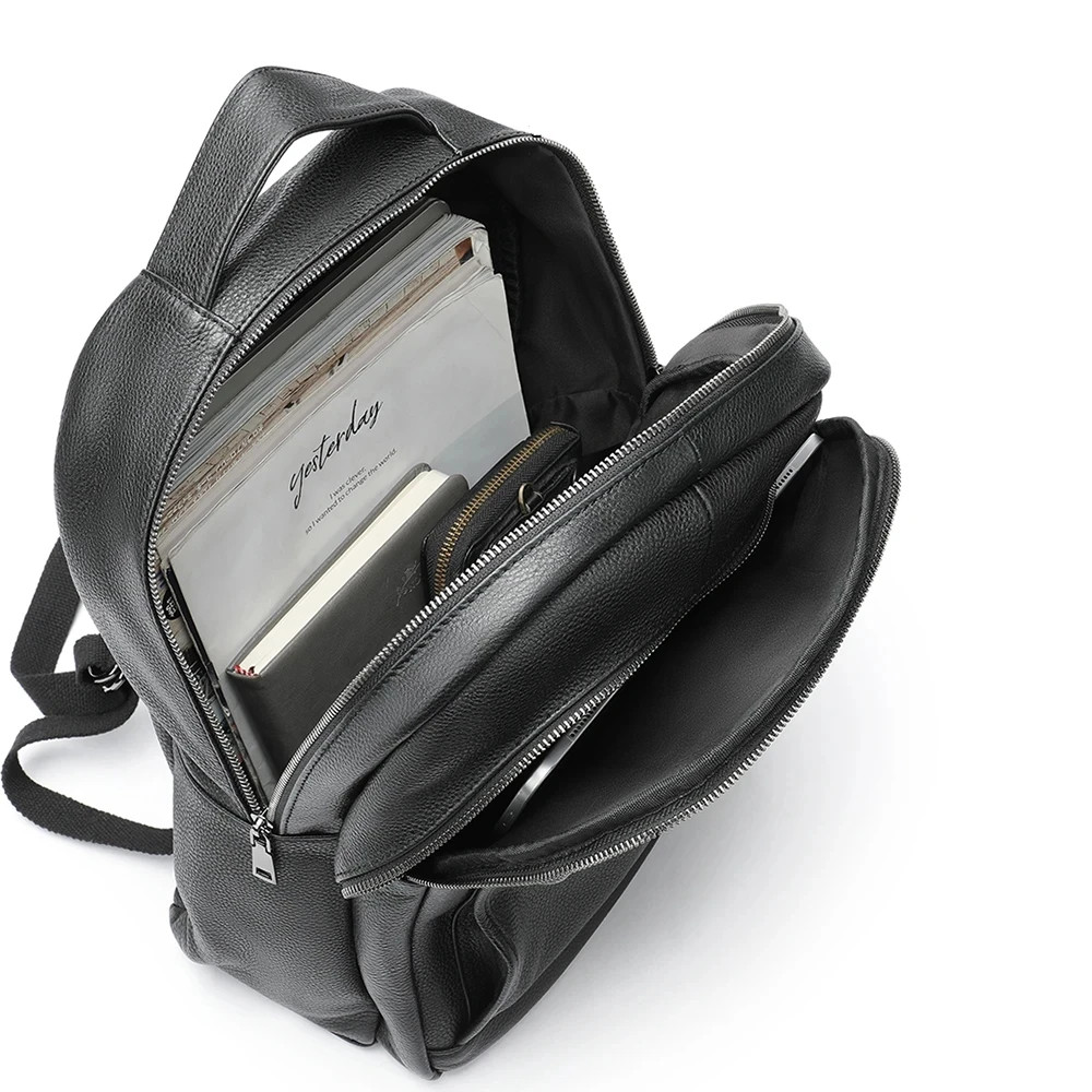 Rucsac Piele Naturală Lazarus GT2735 Negru - imagine 4