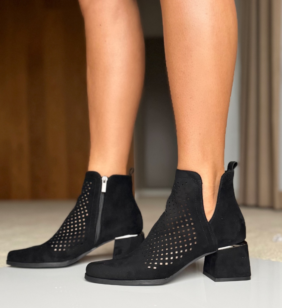 Botine Dama Maraya Negre - Eleganță și Stil - imagine 2
