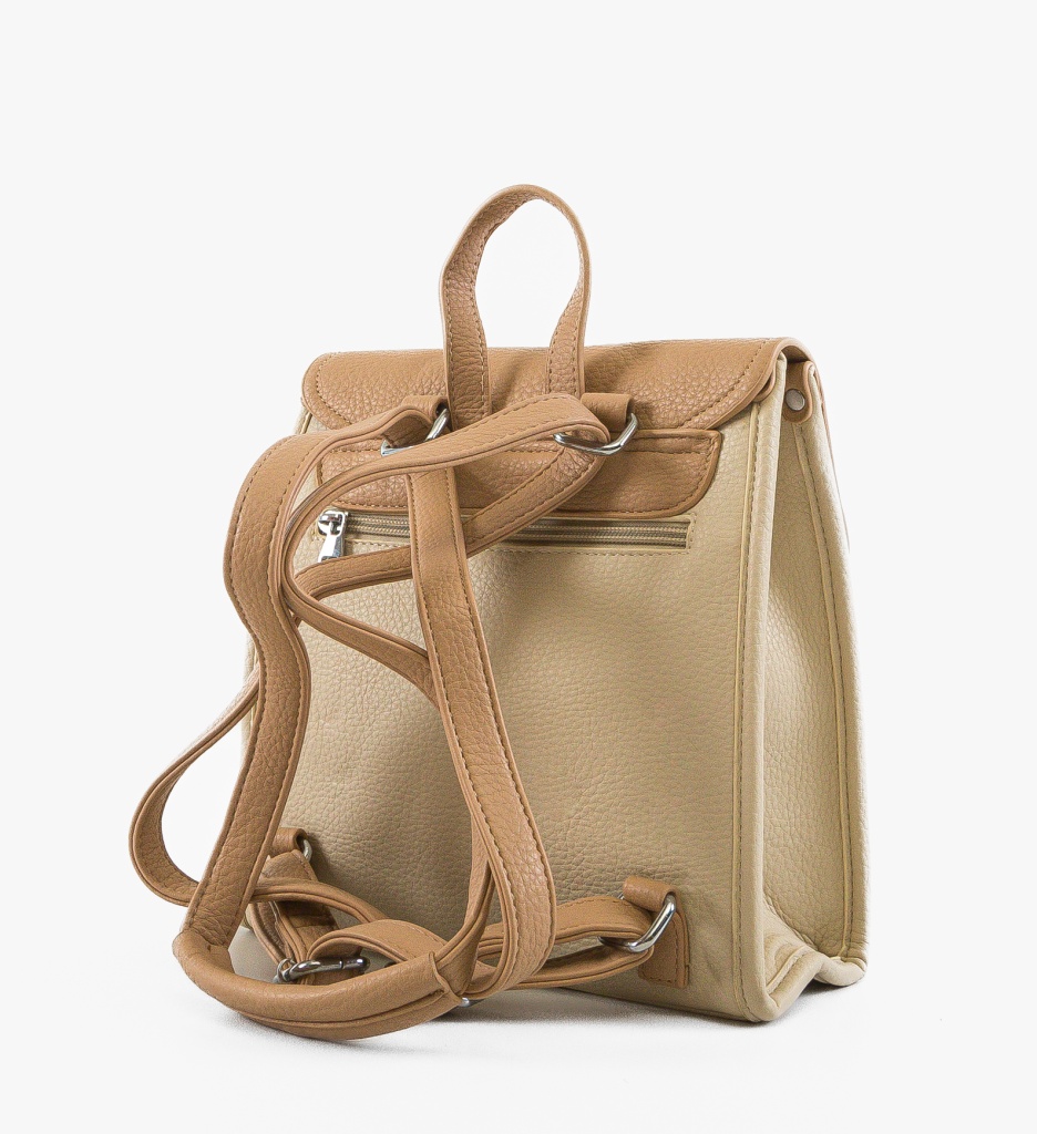 Rucsac Dama Tytane Bej - Elegant și Versatil - imagine 4