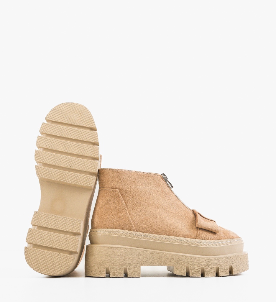 Pantofi Casual Parqua Bej - Confort Stilat - imagine 4