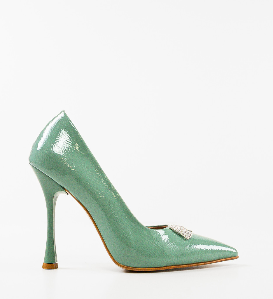 Pantofi dama Perma Turcoaz - Eleganță și Stil - imagine 4