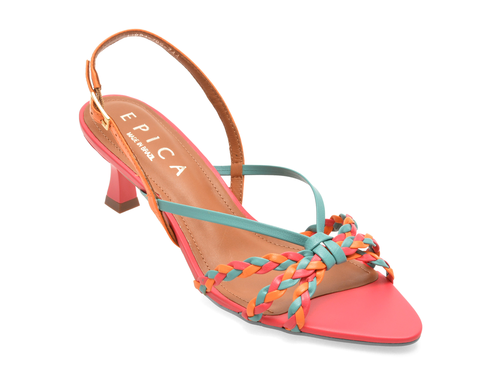 Sandale Epica Multicolor din Piele Naturală