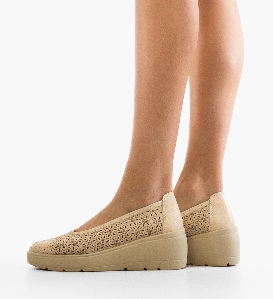 Platforme Dama Bej Kamiz | Confort & Stil