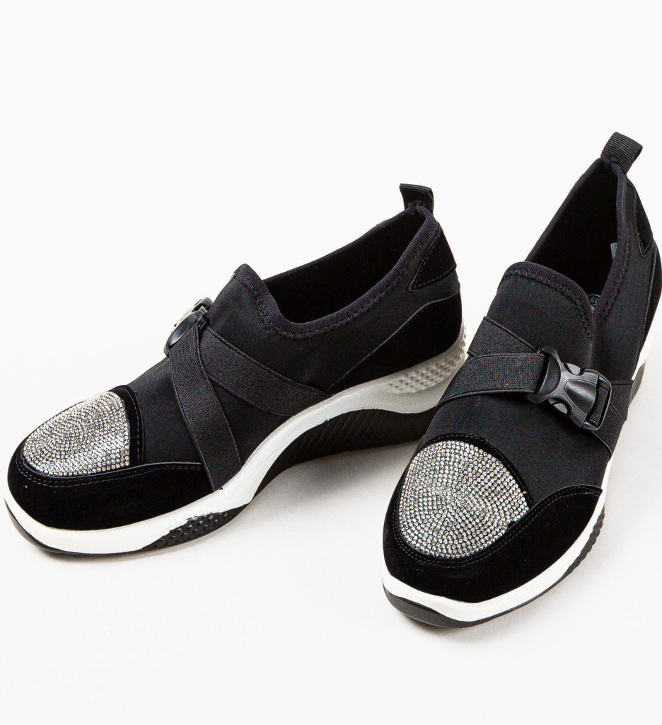 Sneakers Tensive Negri | Confort și Stil Urban - imagine 6
